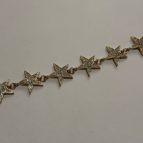 💕3 for $8 💕 Gold Crystal Star Choker Necklace - Picture 6 of 8